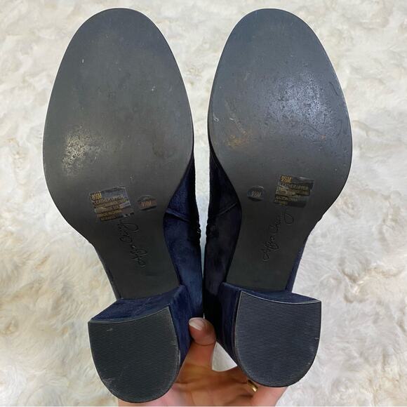 Arturo Chiang Rakel Block Heel Zip Ankle Bootie Women’s 9.5 Gathered Heel Boot - Picture 14 of 15